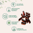 SEMILLA DE CALABAZA 3000 MG CON SAW PALMETO 300 MG MICROINGREDIENTS 300 CAPSULAS BLANDAS SIN GMO