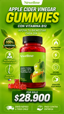 Apple Cider Vinegar Gummies B12 NEWELLME ® Gomitas de Zen, Epirulina y Vinagre de Manzana