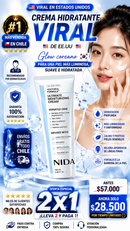 🇰🇷 Crema Coreana  NIDA 2X1 – La Fórmula de la Juventud para una Piel Más Luminosa, Suave e Hidratada ✨